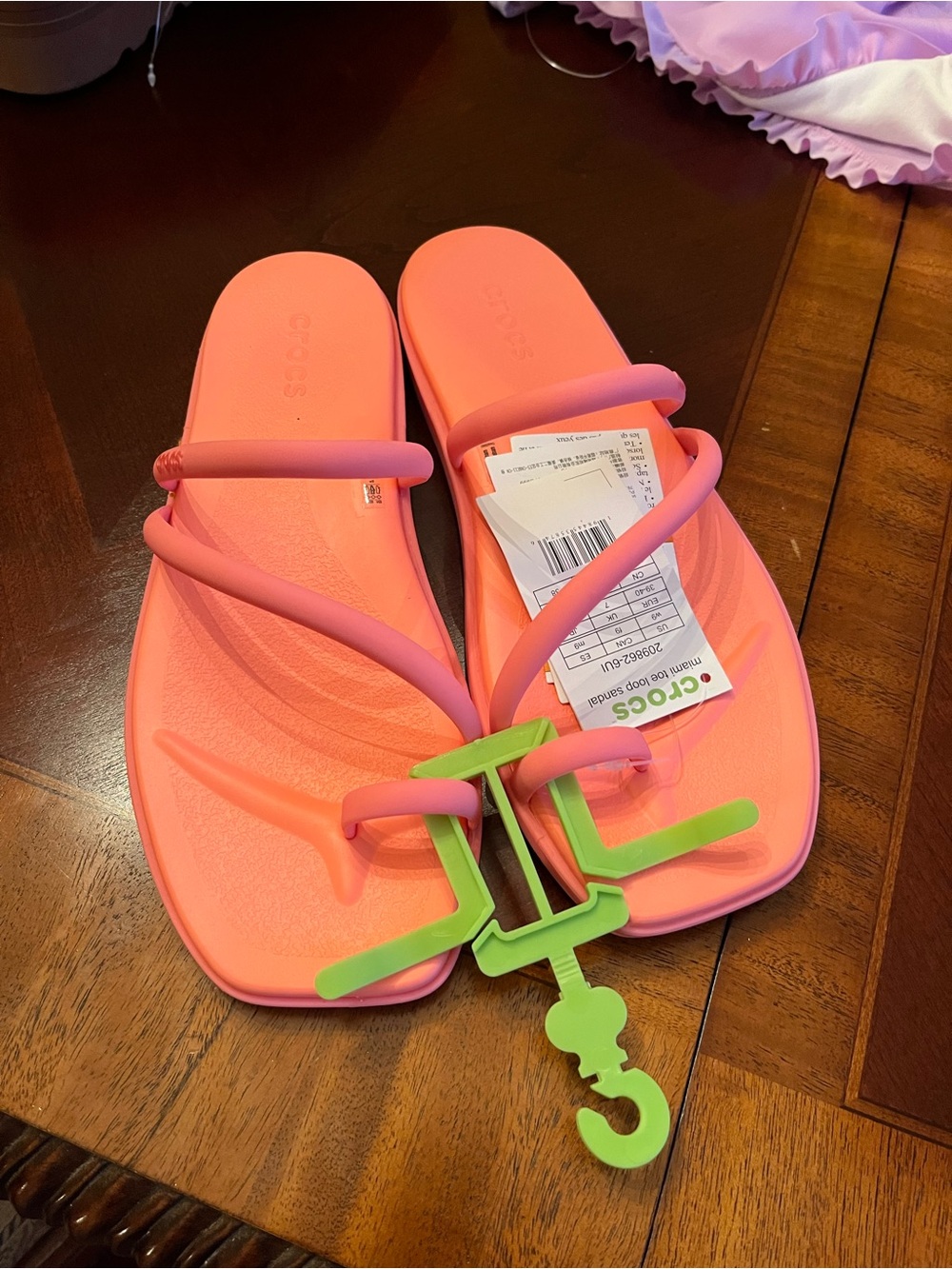 Miami toe loop sandals Crocs